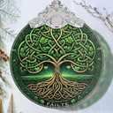Christmas Tree of Life Stained Glass Ornament - Holiday Home Decor - Gift Exchange Present - The Tree of Wisdom