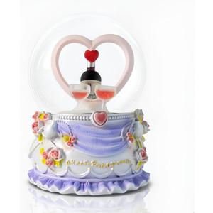 Anniversary Wedding Gifts Wedding Musical Snow Globe, Perfect for Valentine's Day, Special Moments,Heart Decoration Gift for Her and Him, 1st to 50th or 60th Anniversary