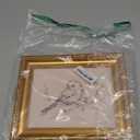 Vintage Gold Framed Wall Art Abstract Canvas Art Prints Modern Minimalist Wall Decor Neutral Paintings Bird Aesthetic Pictures Artwork for Bedroom Living Room Bathroom 8x10in