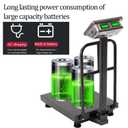 660LB Industrial Digital Floor Scale with Removable Guardrail Heavy Duty Platform Scale, LB/KG Conversion, for Postal, Luggage, Shipping & Mailing