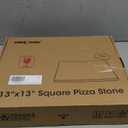 Unicook Pizza Stone 13 Inch, Cordierite Square Baking Stone for Ooni 12 Oven, Ideal for Making Crispy Crust Pizzas Bread and Cookies