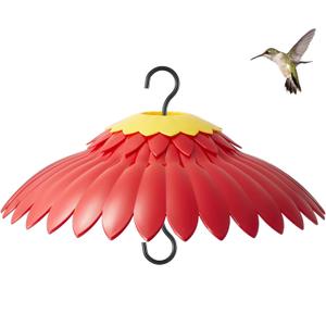 Beserie Bird Feeder Rain Cover Red Dome Baffle for Hummingbird Weather Guard Protective Feeders from Rain and Sun Built-in Moat 11inch Dceor Backyard