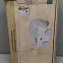 WOODENFUN Wooden Baby Push Walker for 1 Year Old and up, Toddler Shopping Cart Push Toys for Boys Girls (White)