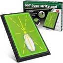 Golf Mat, 12"*17" Golf Hitting Mat, Golf Training Mat for Swing Detection, Golf Swing Mat Pratice for Indoor/ Ourdoor, with Shock Absorbent Rubber Base, Visual Feedback for Testing Training Aids
