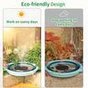 AMZtime 1.4W Solar Fountain with 4 Fixed Rods, 2026 Solar Fountain Pump with Upgraded Solar Panels, Solar Powered Floating Water Fountain Pump for Bird Bath, Garden, Ponds, Fish Tank and Outdoor