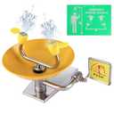 Eye Wash Station Emergency Wall-Mounted - Yeipower Portable First Aid Eyewash Station Eye Irrigation Sign (1 Pcs)