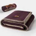 100% Wool Blanket, 48" x 62", Warm, Thick, Washable, Military Wool Blanket, Great for Camping, Outdoors, Sporting Events, Survival Kits, Plum (Medium)