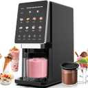 Ice Cream Maker & 10-in-1 Frozen Treat Maker, 20 oz 1 Pint, Mix-In + Re-Spin for Creamy Texture, Gelato, Sorbet, Slushie, Frozen Yogurt & Smoothie Bowls Machine for Homemade, Recipe Guide