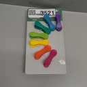 Kikkerland Rainbow Bag Clips (Set of 8), Multicolor 2 pack