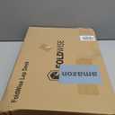 FoldWise 2-in-1 Lap & Bed Desk with Soft Cushions - Adjustable Height & Angle, Foldable Laptop Stand for Bed & Couch - Wrist Rest, iPad Holder, Stopper & Non-Slip Leather - Bed Table for Adults & Kids (Black)