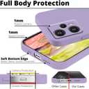 Compatible with Poco F5 Case Silicone Liquid Dark Green, Soft Smooth Touch for Xiaomi Redmi Note 12 Turbo Phone Case Silicone Shockproof Thin Cover (Purple)