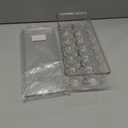 Ambergron 12 Eggs Holder for Refrigerator, Clear Egg Container for Fridge, Kitchen