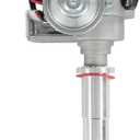 Ignition Distributor w/Red Cap & Rotor Replacement for Chevy SBC BBC 283 305 327 350 454 V8 R2R Two-Wire Installation