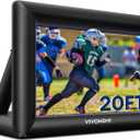 VIVOHOME 20 FT Inflatable Projector Screen for Outside, Blow Up Movie Screen Outdoor Use, Mega Large TV Screen with Carry Bag for Backyard, Triangular Back Support