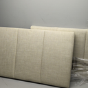 King Size Headboard California King Panels Backboard, Upholstered Foldable Linen Headboard Adjustable Height from 42" to 56"-Light Grey