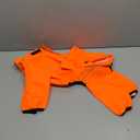 Dog Raincoat, Waterproof Dog Rain Jacket with Removable HoodAdjustable 4 Legs Pet Poncho with Leash HoleReflective Stripe Hooded Snowproof Windproof Clothes for Small to 3X-Large Dogs, S (Orange)