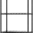 HOMEFORT 5-Shelving Unit, Adjustable Wire Shelving, Metal Wire Shelf Rack Organizer for Kitchen, Pantry, Closet, Bathroom, Laundry, Black,21" W x 11" D x 53" H