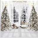 Alltten White Christmas Backdrops for Photography Christmas Background Winter Backdrop Cartel De Navidad para Fotos 10X10FT F107