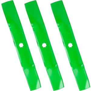 Lawn Mower Blades Medium Lift with 54 inch Decks Fits for GX21380 GY20684 GY20679 GY20686 SPM684375001 for John Deere D170 E180 G110 S180 190C LA150, 3 PCS
