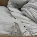 Bedsure Oversized King Comforter Set, White Soft Prewashed Bedding for All Seasons, 3 Pieces GentleSoft Bed Set, 1 Lightweight Comforter (120"x98") and 2 Pillowcases (20"x36")