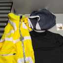 Unisex Men Fashion Punk Anime Yellow Jacket Cosplay Costume Zipper Motorcycle Coat Streetwear Halloween Outfits (Medium, Full Set)