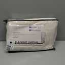 100% Blackout Shield Linen Blackout Curtains for Bedroom 84 Inches Long, Back Tab/Rod Pocket Living Room Drapes, Thermal Insulated Blackout Curtains 2 Panels Set, 50" W x 84" L, Cream