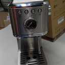 CHULUX Elite Espresso Machine 20 Bar, Compact Stainless Steel Hot and Ice Espresso Coffee Maker with Steam Wand for Americano, Latte, Cappuccino & Home Barista Brewing, Sliver