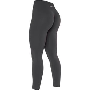 AUROLA Dream Collection Workout Leggings for Women High Waist Seamless Scrunch Athletic Running Gym Fitness Active Pants (Medium, Asphalt Grey)