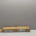 UNISHADES no Drill Cordless Roman Shades for Windows, 20" W 64" H - 100% Blackout - Linen - Mist White