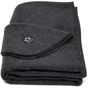 Arcturus Military Wool Blanket - Warm, Thick, Washable - Great for Outdoors, Camping, Stadium Blanket, Picnics, Travel - Car & Bushcraft Survival Kits, 19.33 x 12.01 x 5.04 inches