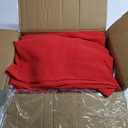 MODFUNS Wedding Arch Drapes - Red Chiffon Sheer Semi-Sheer Tulle Fabric 6 Panels 5x20ft for Banquet Ceiling Decoration