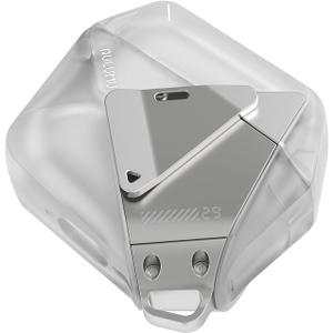 Aulumu A29 Geometric AirPods 4 Case with Lock | Protective Cover with Nylon Buckle | Alloy Armour | Compatible with Apple AirPods 4th (2024) - Translucent White Aulumu A29 Geometric AirPods 4 Case with Lock | Protective Cover with Nylon Buckle | Alloy Armour | Compatible with Apple AirPods 4th (2024) - Translucent White