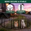 VISCOO Dog Playpen Outdoor, 16 Panels 32" H Dog Pen Indoor, Metal Dog Fence Outdoor, Pet Fence for Large/Medium/Small Dogs, Indoor Puppy Playpen, Foldable Heavy Duty Exercise Pen for RV,Camping,Yard