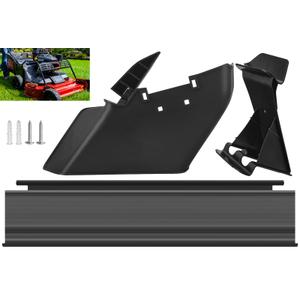 LEAFLEX 120-5225 Mulch Plug & 121-2319 Side Discharge Chute & 120-6241 Trailing Shield Compatible with Toro Exmark 30" Timemaster Lawn Mowers Fits 20199 20200 20975 21199 21199HD Models