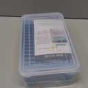 Mini Ice Cube Tray for Freezer: FDDBI Small Ice Trays for Freezer with Bin - 1174PCS Easy Release Nugget Ice Tray - Crushed Ice Tray with Container (Cool Blue)