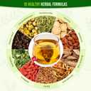 2 x MQUPIN 30Pcs Dandelion Wolfberry Tea-10 Herbal Ingredients Blend, 5g/Bag,Kidney& Liver Health Tea,Goji Berry Chrysanthemunn Cassia Seed Teabags