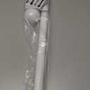 White Curtain Rods for Windows 28-48 inch, 2 Pack 5/8" Curtain Rod Set with Brackets, Splicing Adjustable Curtain Rod for Bedroom, Kitchen, Living Room, Matte White