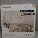 STICKGOO Glue Up Ceiling Tiles, 24x24 Inch PVC Decorative Drop Ceiling Tile Antique Copper 48 Sq. Ft, Pack of 12 Tiles