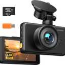 iZEEKER 2.5K Dash Cam, 1440P QHD Car Camera with Free 32GB Card, 3" IPS Display, Night Vision, WDR, 170Wide Angle, Loop Recording, G-Sensor Emergency Recording, 24H Parking Mode, Type C