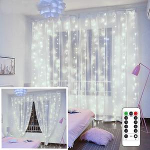 YEOLEH String Lights Curtain,USB Powered Fairy Lights for Bedroom Wall Party,8 Modes & IP64 Waterproof Ideal for Outdoor Wedding Decor (White,7.9Ft x 5.9Ft) YEOLEH String Lights Curtain,USB Powered Fairy Lights for Bedroom Wall Party,8 Modes & IP64 Waterproof Ideal for Outdoor Wedding Decor (White,7.9Ft x 5.9Ft)