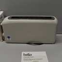 bella 2 Slice Slim Toaster, Fits-anywhere Kitchenware, 6 Setting Shade Control with Reheat & Cancel Buttons, Fits sourdough, 10 Long Slot, Anti Jam & Auto Shutoff, 900 Watt, Oatmilk