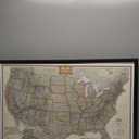 Craig Frames Wayfarer, Executive United States Push Pin Travel Map (23247778 Brazilian Walnut)