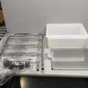 Honey-Can-Do 3-Drawer Plastic Storage Cart on Wheels,Silver