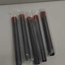 Halloween Black Flameless Taper Candles 5 Pcs Red Drip Wax LED Candlesticks with 3D Flickering Flame for Home Fall Indoor Halloween Decor(0.78 x 8.9 Inches)