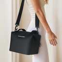 Mini Soft Cooler Bag | TPU Insulated Bag for Lunch Box | 24-Hour Cooling Outdoors Camping Bag | Waterproof Portable | 10-Can 5 Liters (Black)