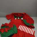 Gortykor Girls Elf Costume Christmas Elf Dress Suit for Girls Christmas Santa's Helper Costume (7-8 Years)