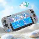 GeekShare Slim Cover Case Compatible with Switch 2, Shock-Absorption and Anti-Scratch PC Cover Skin for Switch 2 Game Console - Shark Party