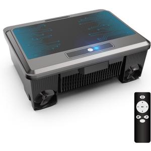 Y90 Pool Skimmer Robot Solar Powered Robotic Surface Cleaner with Remote Control Dual Charging Options Smart Obstacle Avoidance 12 Hours Continuous Cleaning Ideal for Above Ground Pool Black