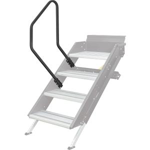 Lippert Solid Step Entry Assist Handrail, Accommodates Door Widths up to 36, Easy Installation, Locking Pins for 5 Adjustment, for 5th Wheel RVs, Travel Trailers, Motorhomes - 799640, Black