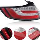 LED Tail Lights Compatible With 2019 2020 2021 2022 2023 2024 Ford Edge SE, SEL,ST-Line Rear Brake Lamp Signal Assembly Without running lights Left Driver Side KT4Z13405L FO2804126